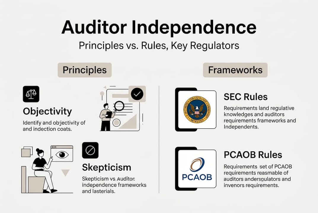 Infographic comparing principles and rules frameworks