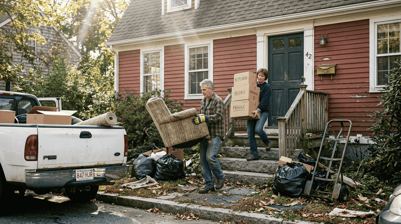 Massachusetts home cleanout movers, old furniture
