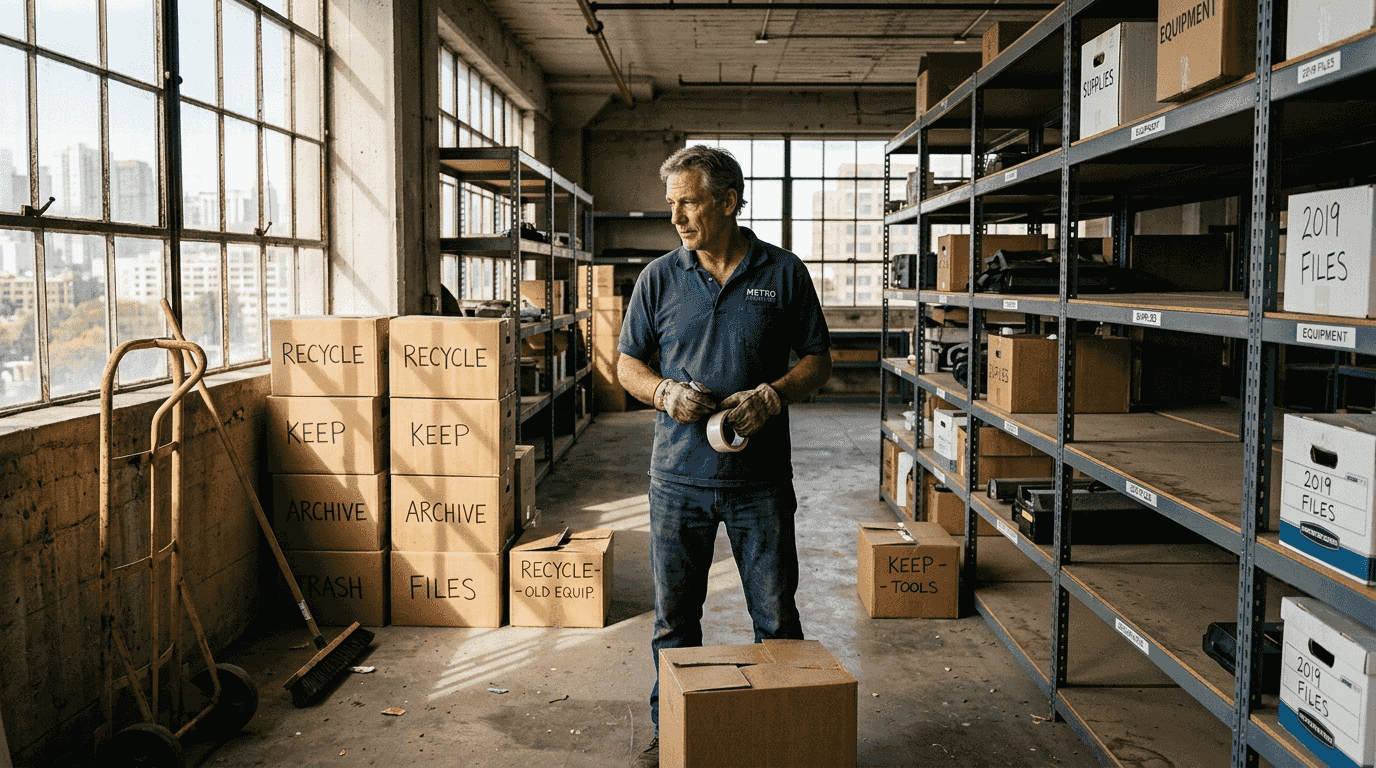 Facility manager begins cleanout process