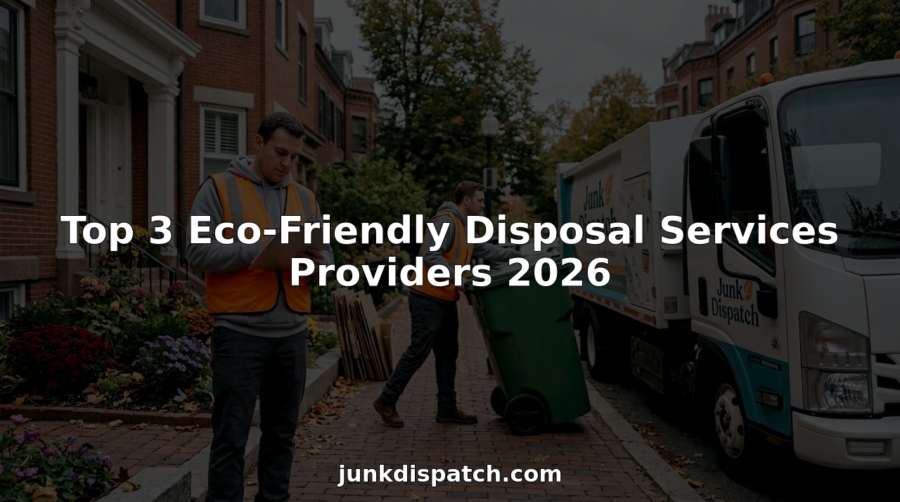 Eco-friendly disposal workers recycling at residential curb
