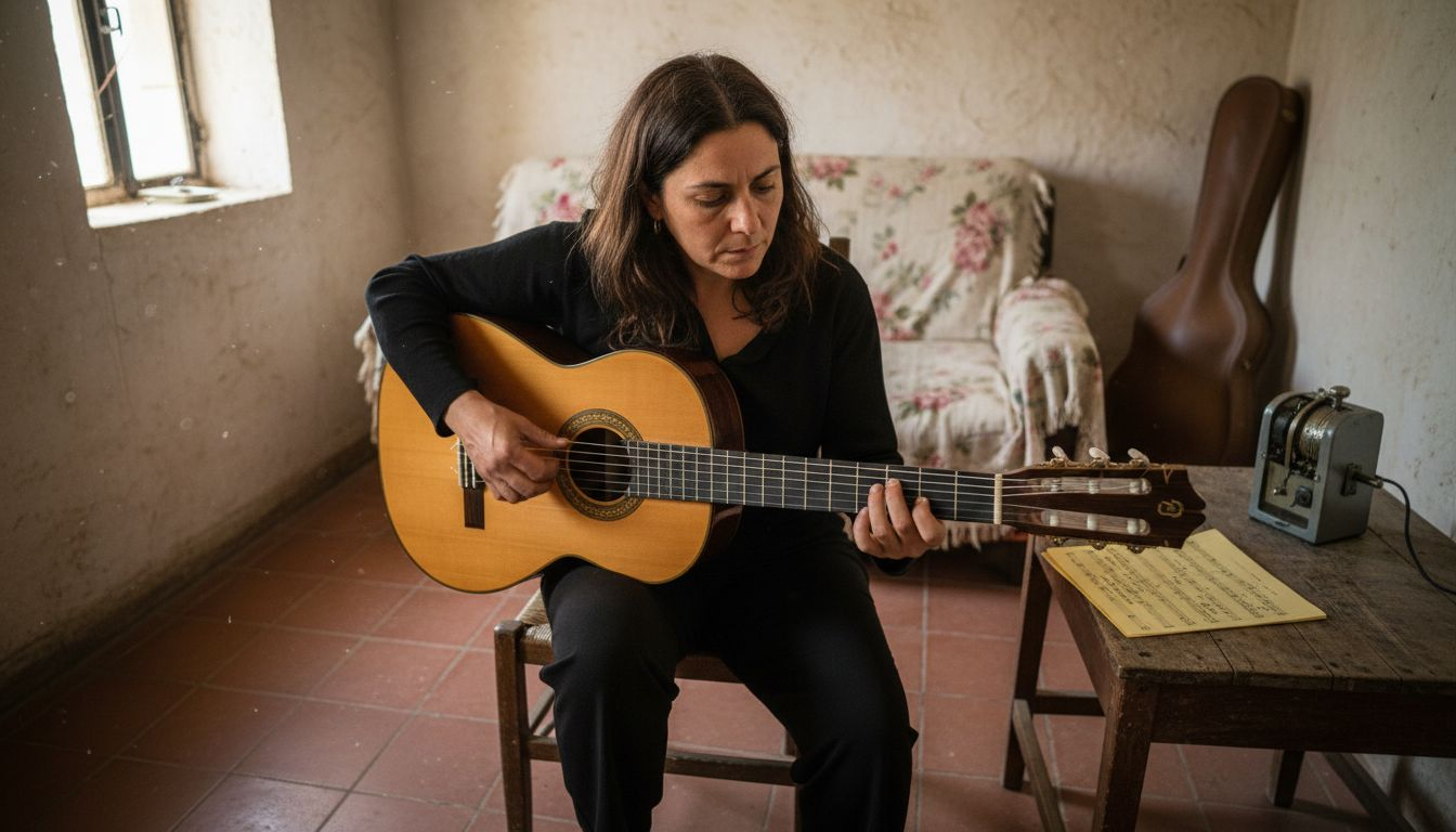 Flamenco-Gitarrentechnik aus nächster Nähe – direkt im heimischen Wohnzimmer