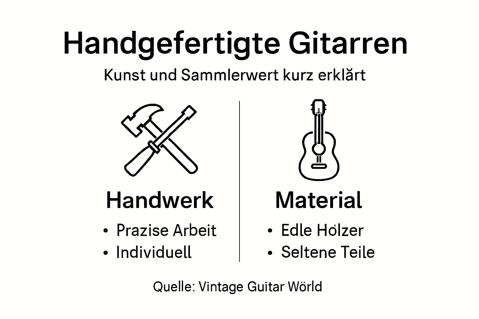 Übersicht: Was zeichnet handgefertigte Gitarren aus?