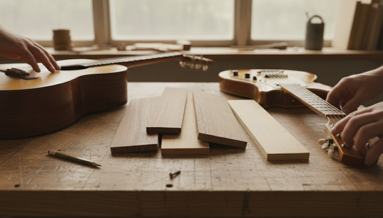 Gitarrenhölzer und Instrumente im Werkstatt-Check: Ein Vergleich aus der Praxis