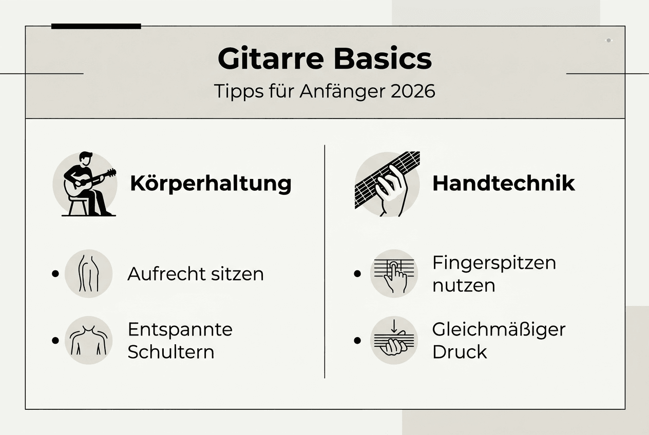 Gitarre lernen leicht gemacht: Die wichtigsten Grundlagen für Einsteiger auf einen Blick