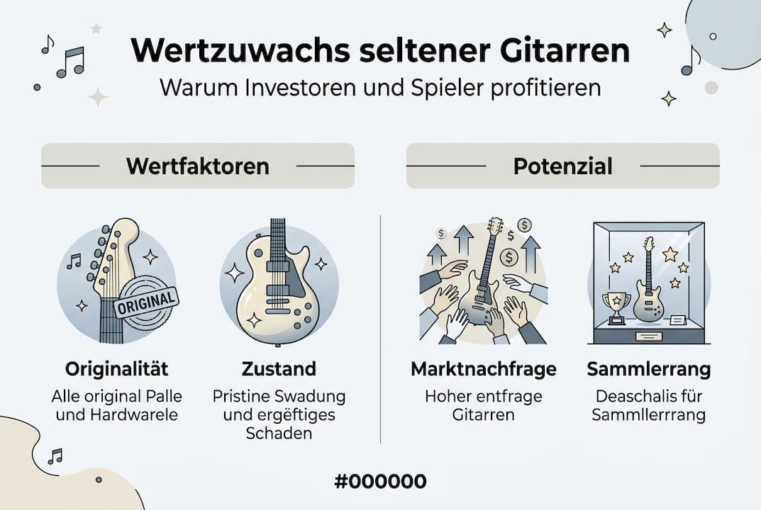 Infografik: So entwickeln sich die Preise seltener Gitarren