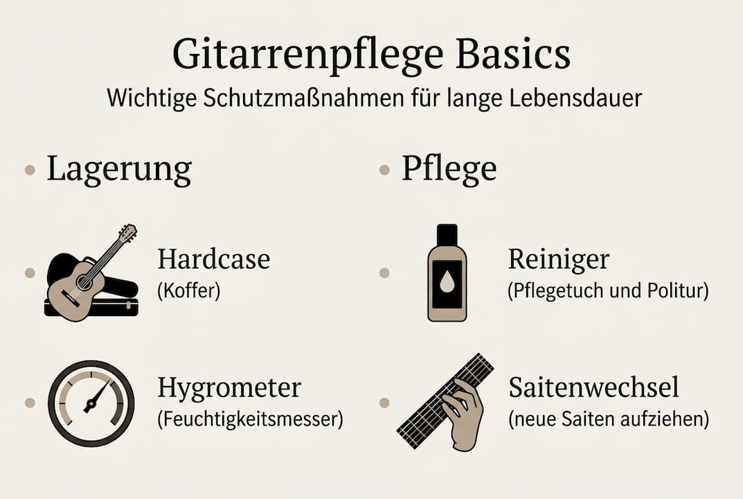 Übersicht: So bleibt deine Gitarre in Topform – Tipps zur Pflege und zum richtigen Schutz