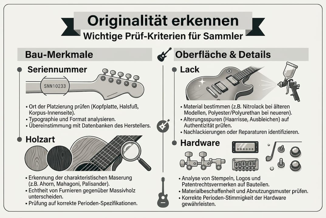 Infografik: So erkennst du, ob deine Gitarre ein Original ist