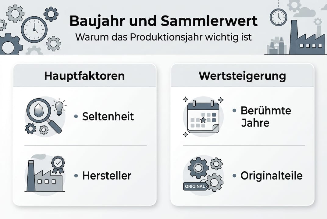 Infografik: Wie das Baujahr den Wert einer Gitarre beeinflusst