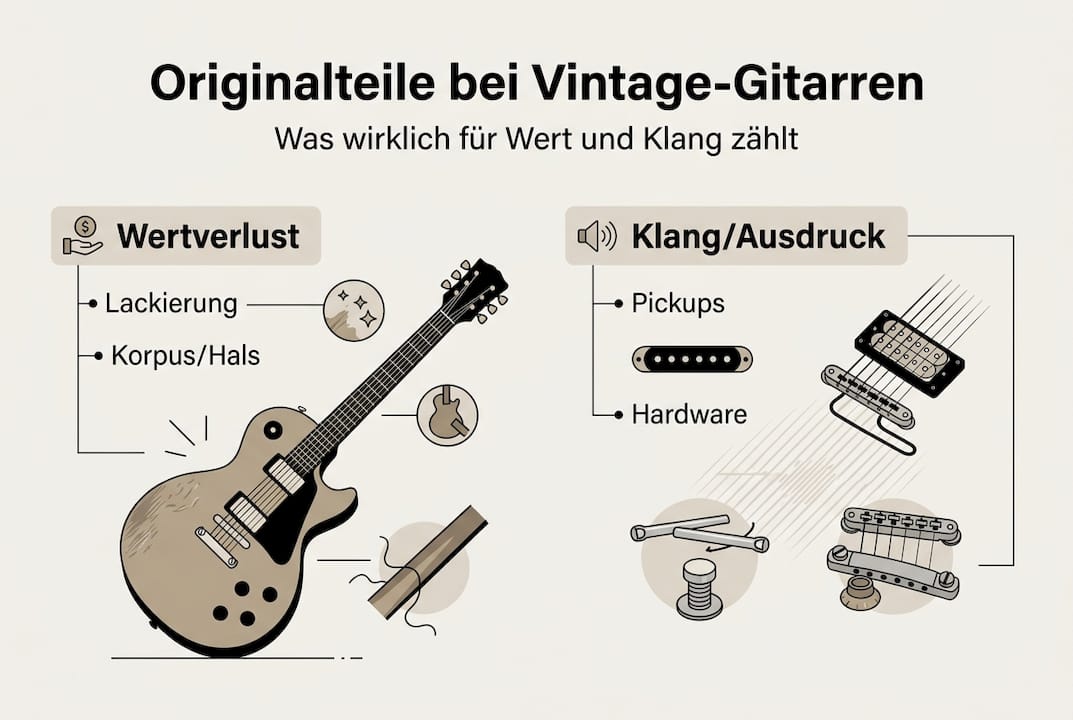 Infografik: Was macht den Wert und den Klang von Vintage-Gitarren aus?