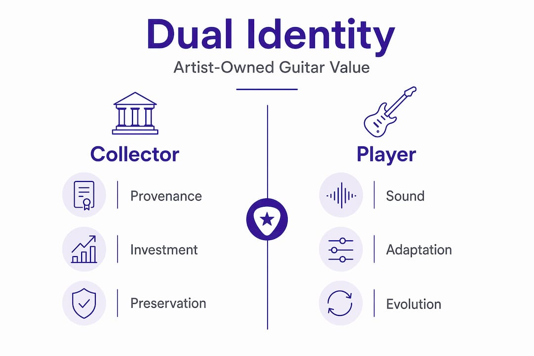 Infographic comparing collector and player values