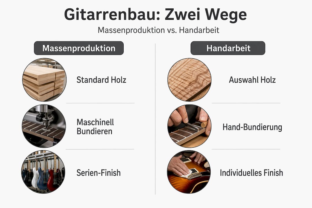 Handgebaute Gitarren oder Serienmodelle – was passt besser zu dir?