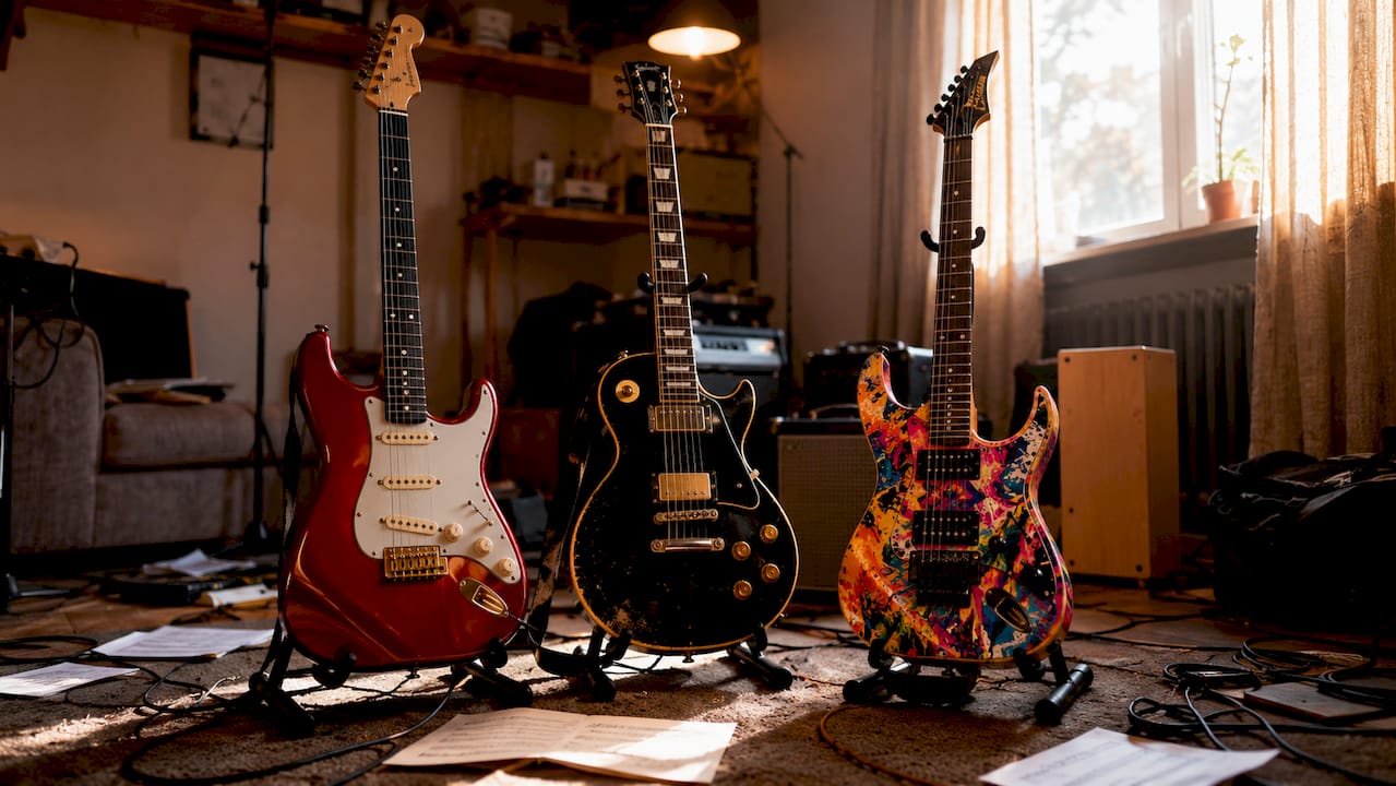 Drei beliebte E-Gitarren im direkten Vergleich