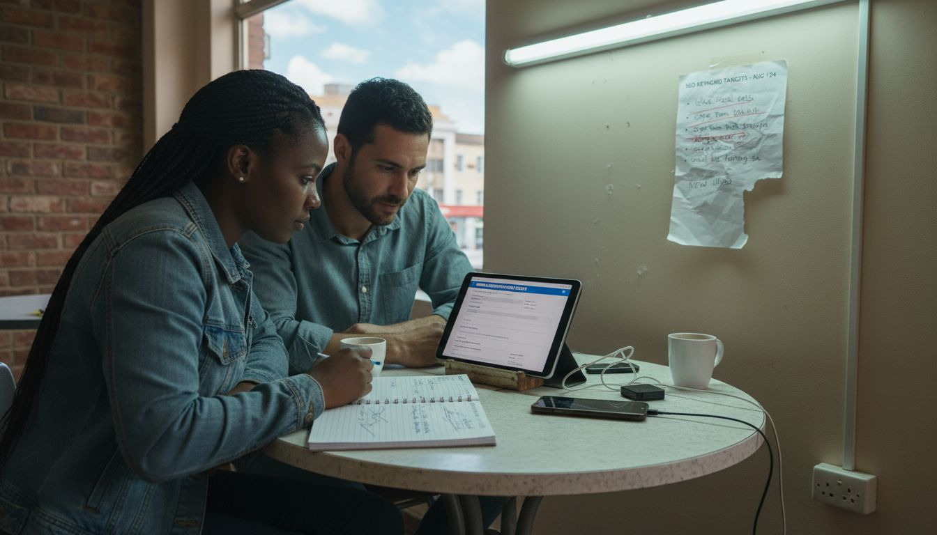 Small business owners discuss SEO strategy