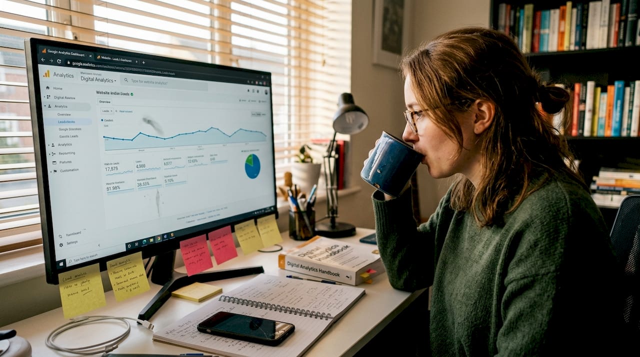 Analyst tracks SEO leads with Google Analytics