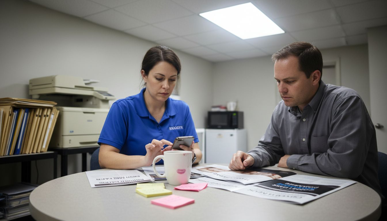 Administrators compare dental HMO brochures