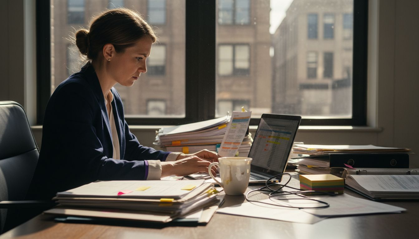 HR manager reviewing HMO coverage details