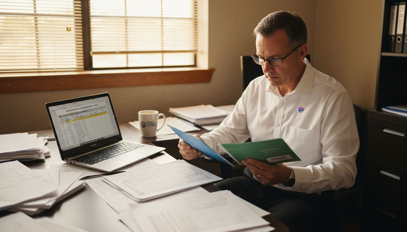 HR manager compares health insurance plans