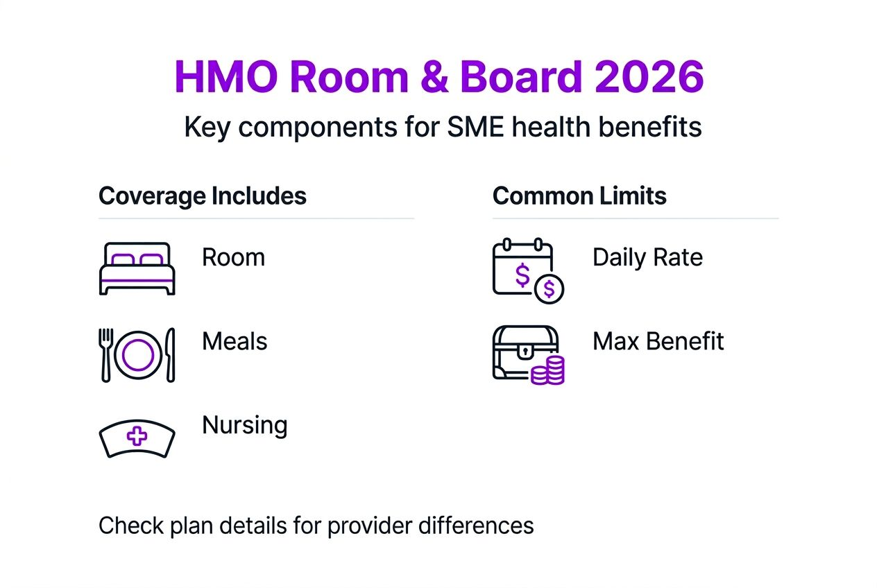 Infographic on HMO room and board basics