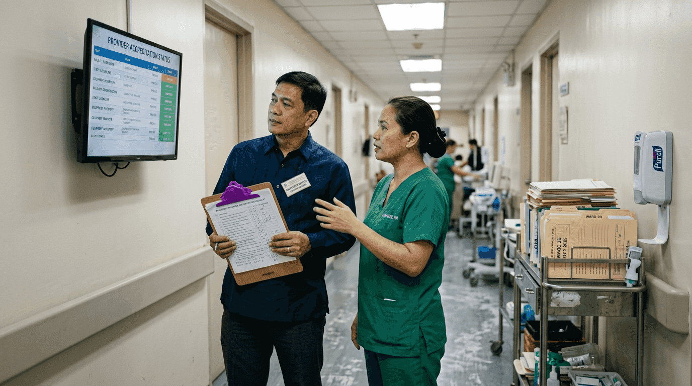 Hospital staff review PhilHealth provider criteria