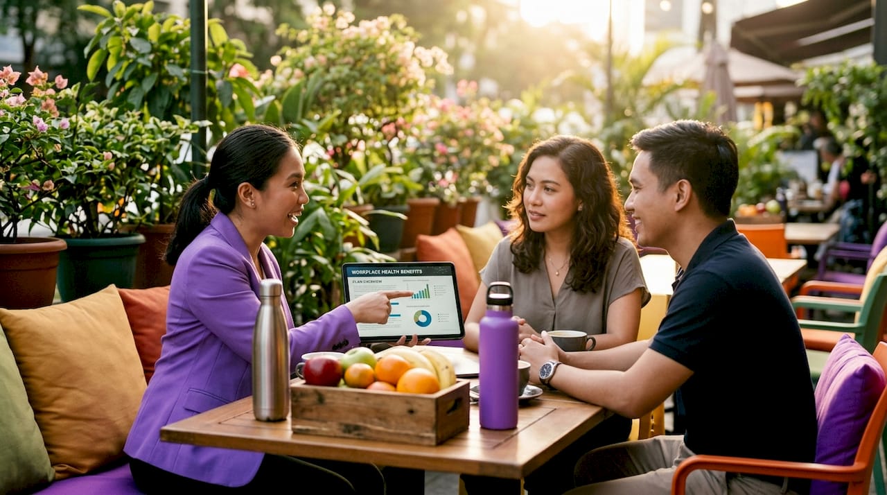 Employees talk about workplace health benefits