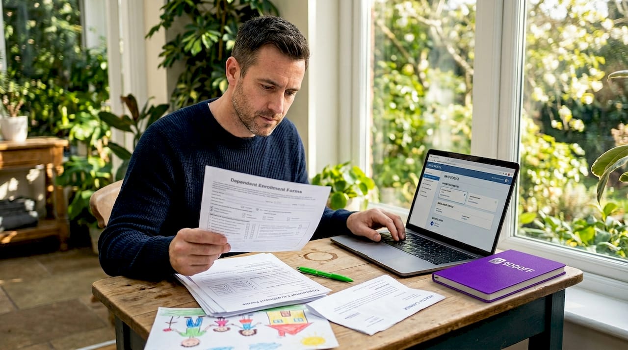 Small business owner managing employee plan changes