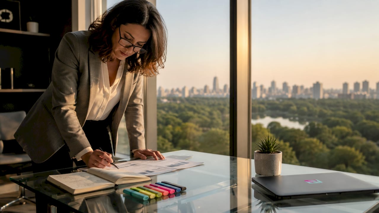 Professional reviewing security audit reports