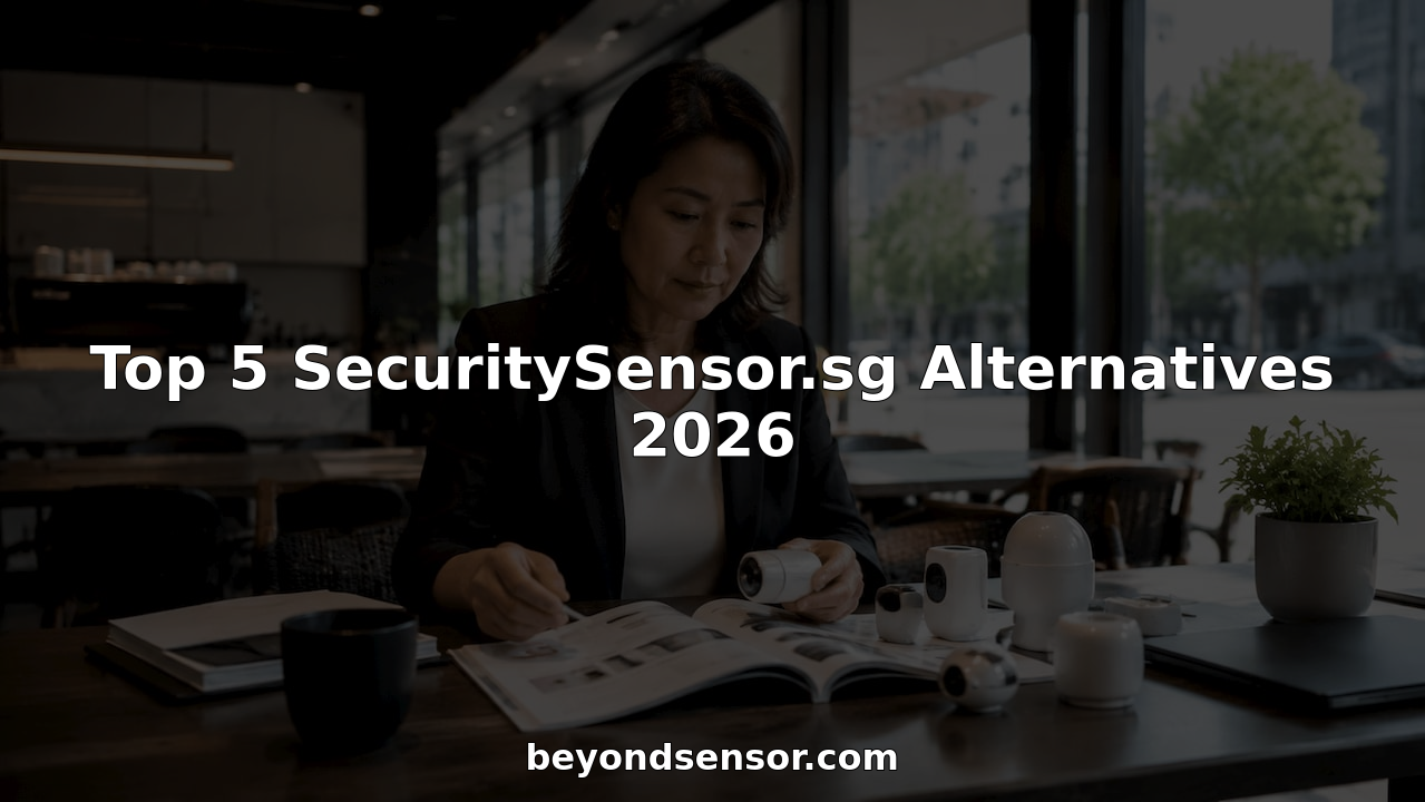 Security consultant reviewing sensor devices and documents