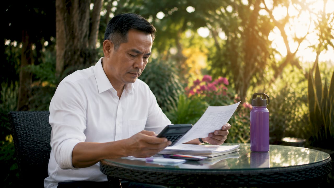 HR officer calculating wellness coverage ROI