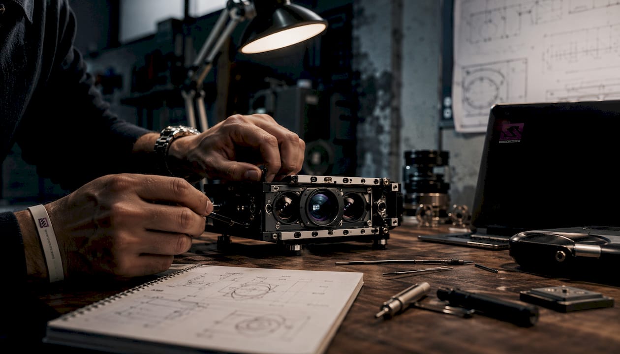 Hands adjusting adaptive sensing camera sensor