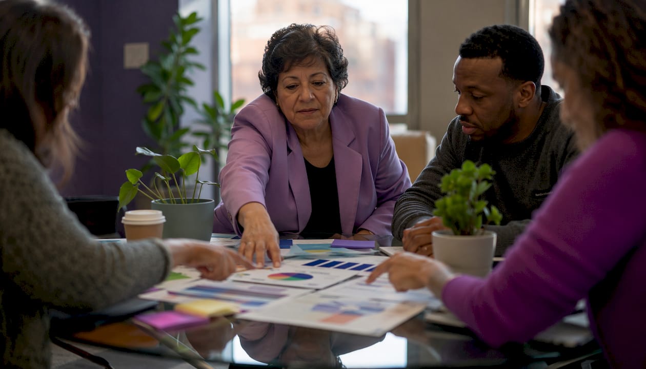 Team reviewing types of health insurance risk pools
