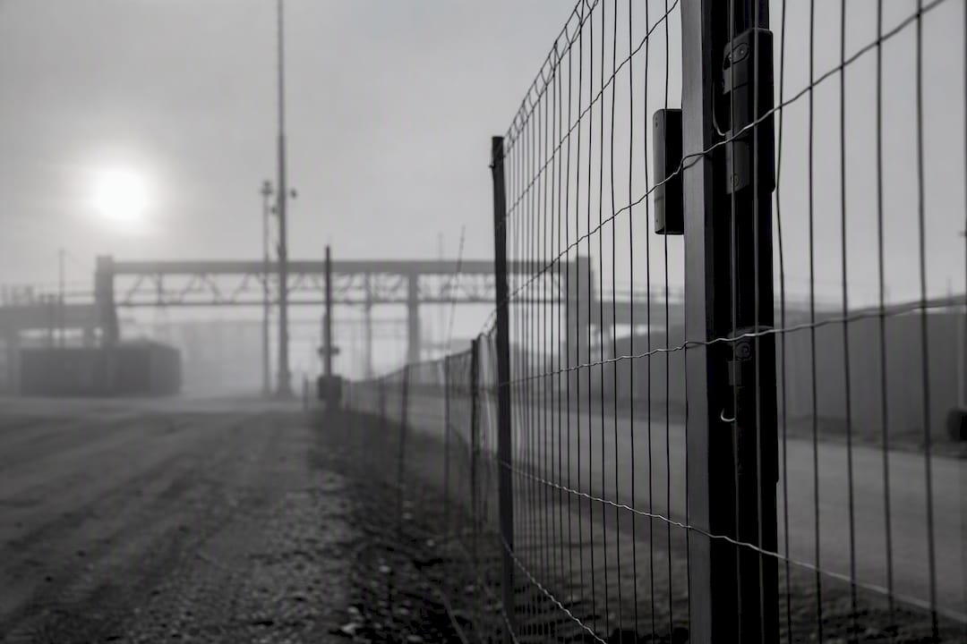 Geofencing sensors on industrial fence