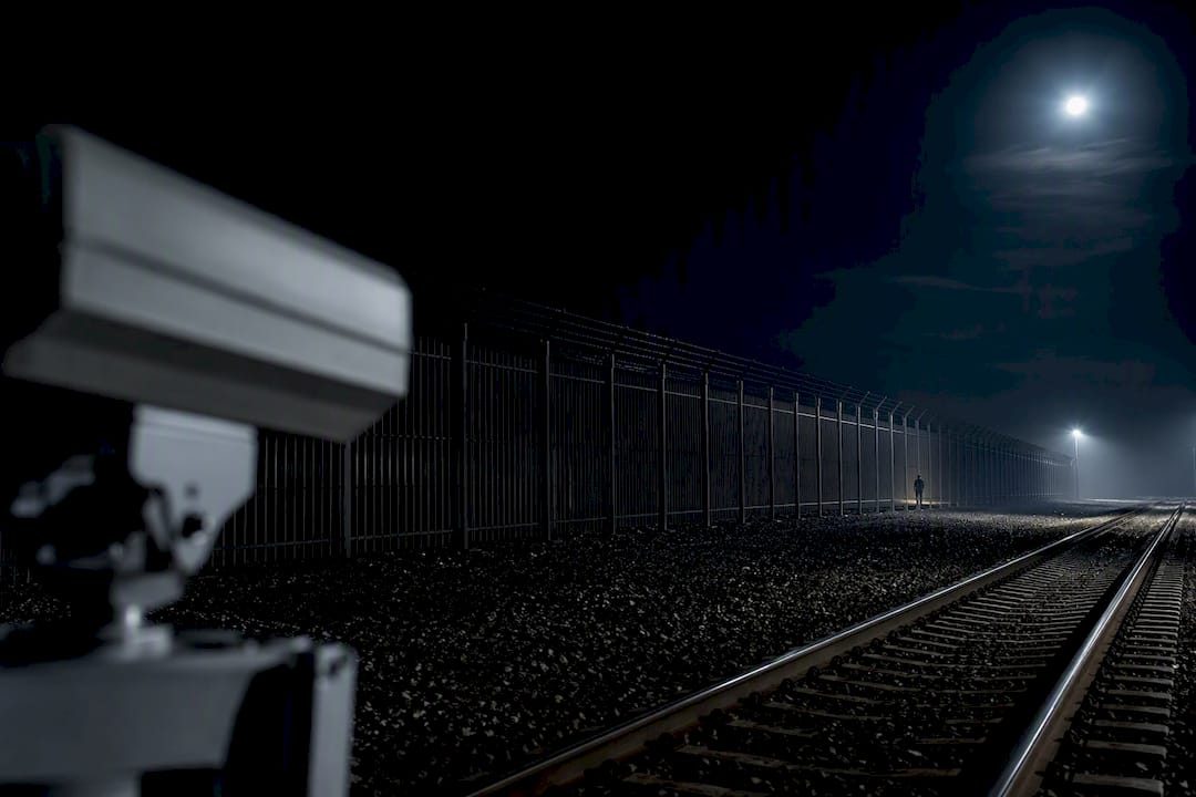 Thermal sensor watching a dark perimeter