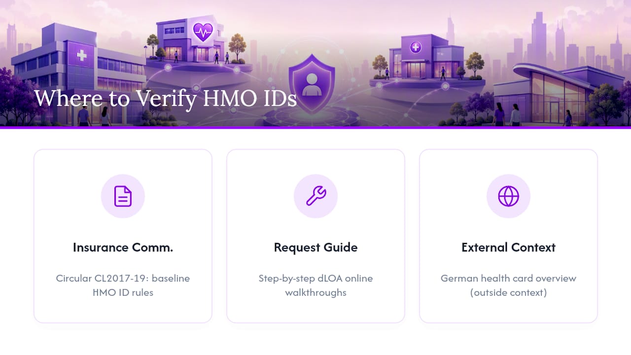 Where to Verify HMO Digital ID Rules and Provider Accreditation — overview diagram