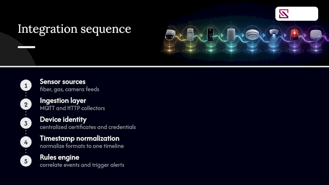 Sensor feeds normalized into correlated security events