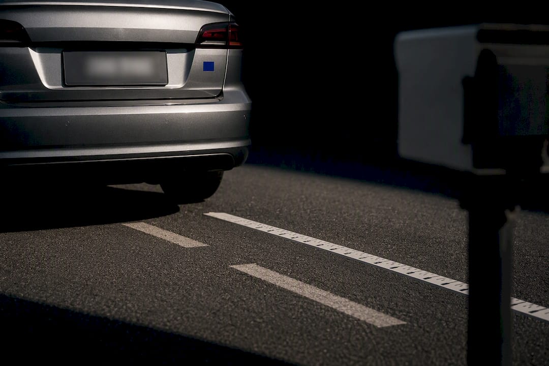 License plate capture on a test roadway