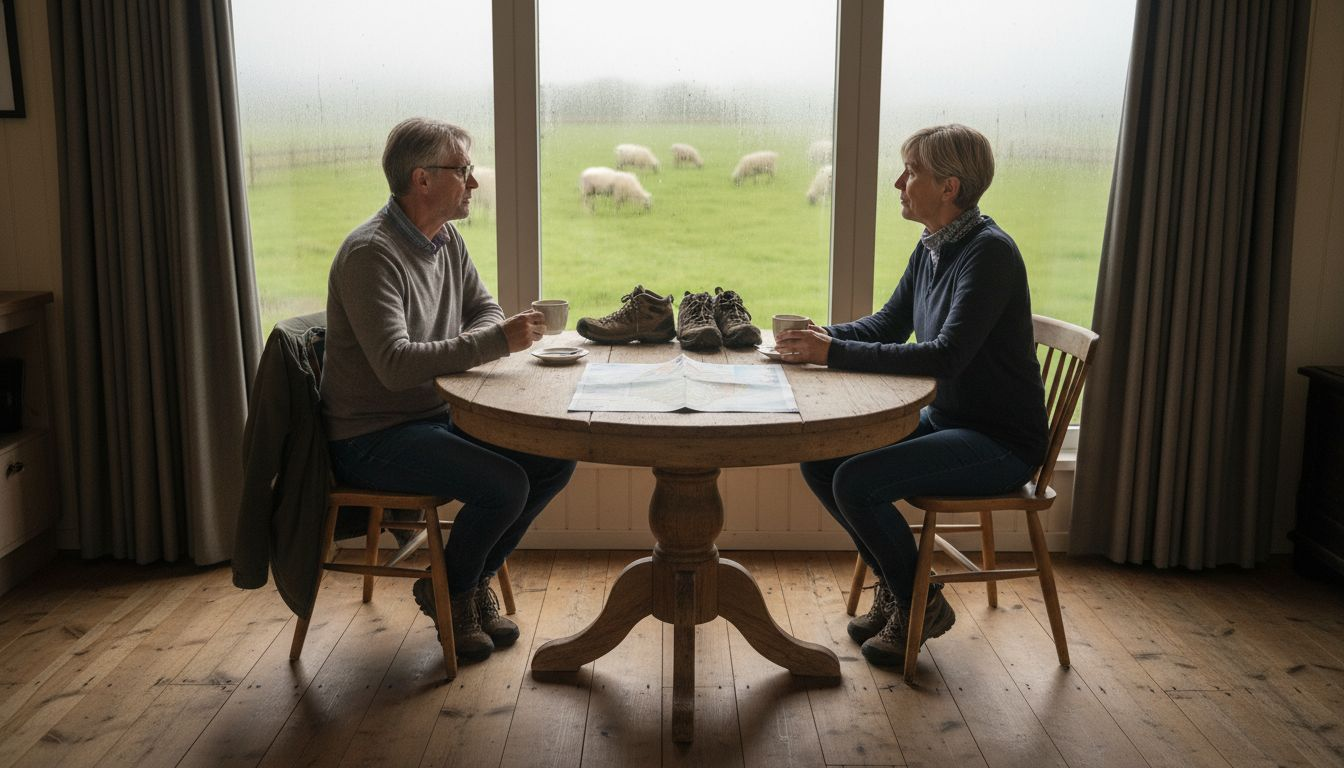 Stel geniet samen van een vakantiehuis met prachtig uitzicht op Ameland