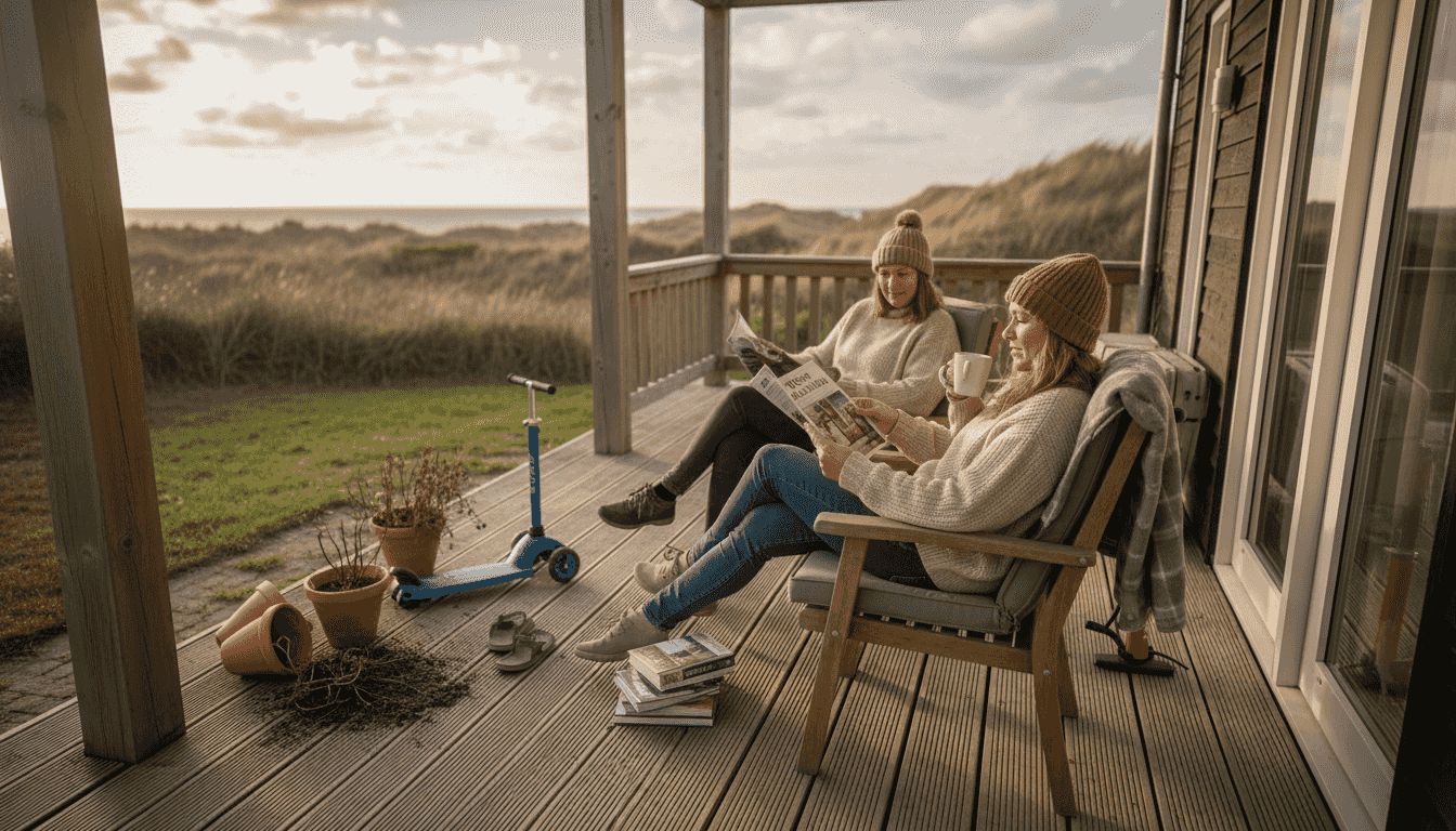 Geniet van een luxe vakantiehuis met een sfeervolle veranda en oog voor detail in het dagelijkse comfort.