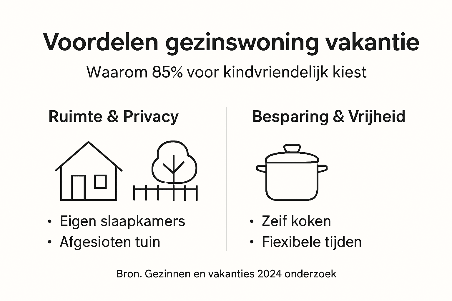 Infographic: Waarom een gezinswoning op Ameland ideaal is voor je vakantie