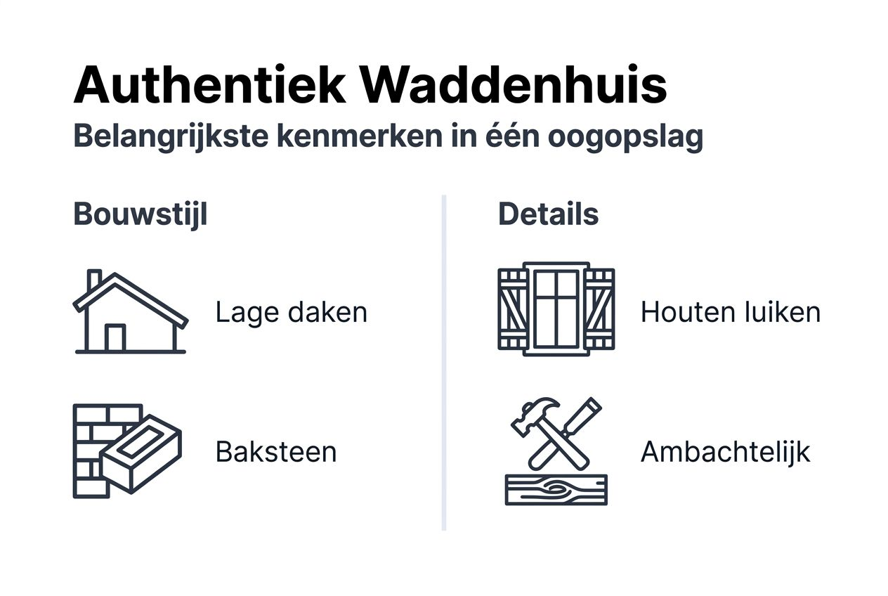 Infographic: typische eigenschappen van een echt Waddenhuis