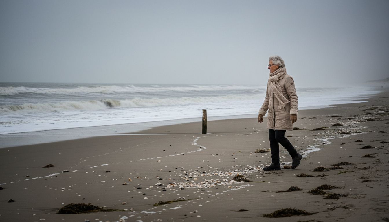 Uitwaaien op het strand van Ameland tijdens een winterse wandeling
