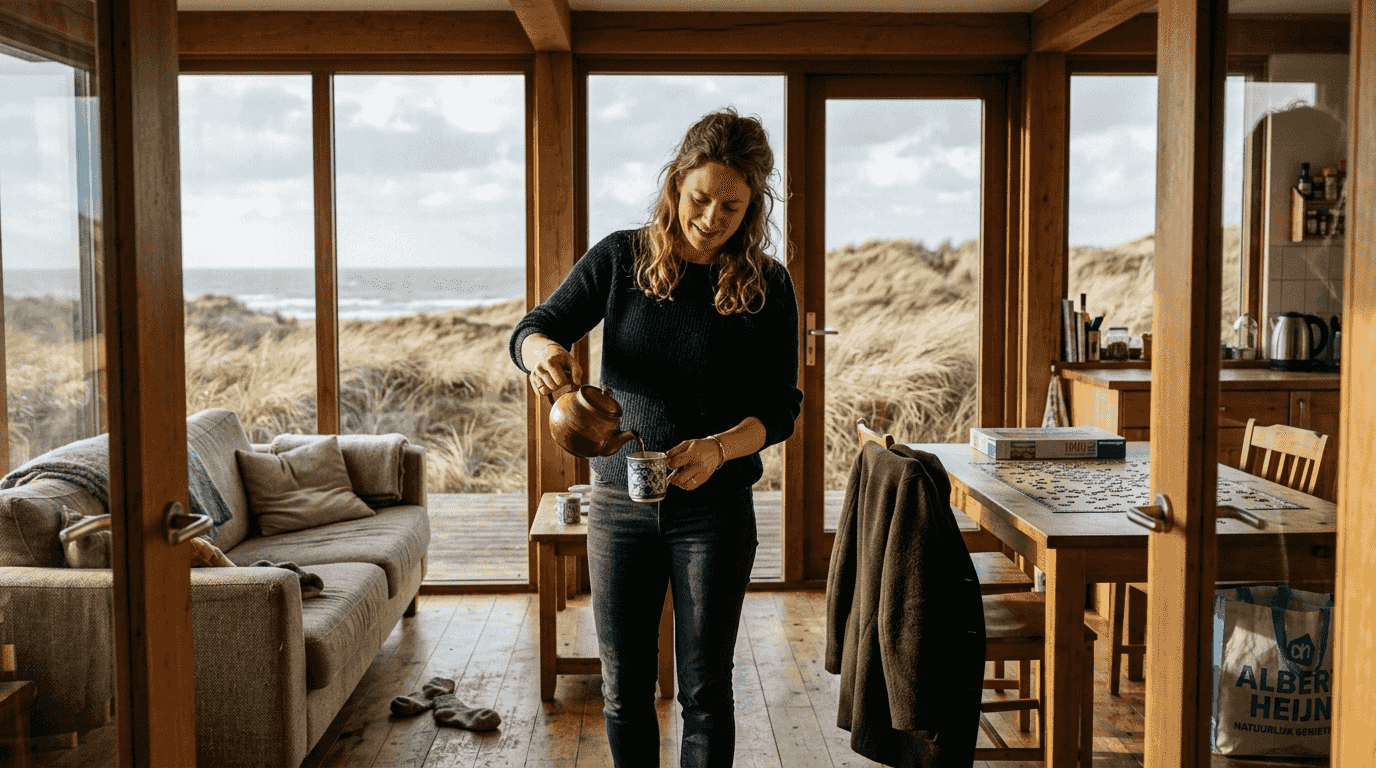 Knus vakantiehuis met uitzicht op de duinen