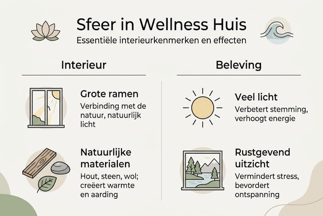 Infographic: Wat maakt het interieur en de sfeer van een wellness vakantiehuis zo bijzonder?
