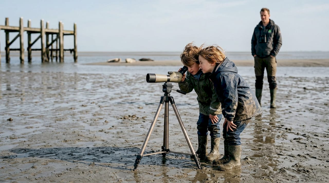 Met kinderen op avontuur: vogels kijken tijdens het wadlopen