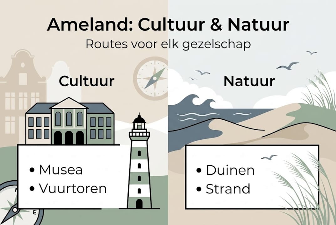 Ontdek Ameland: inspirerende routes langs cultuur en natuur in beeld gebracht