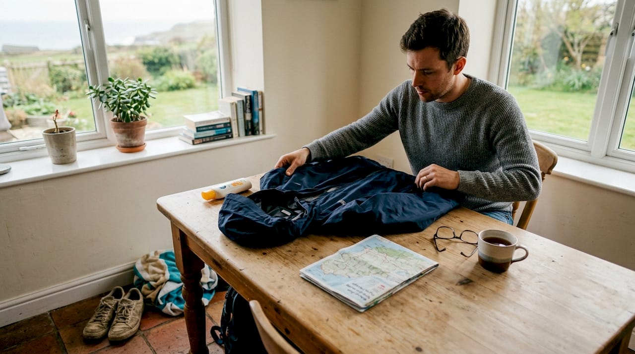 Man pakt zijn spullen in voor een vakantie op de Waddeneilanden