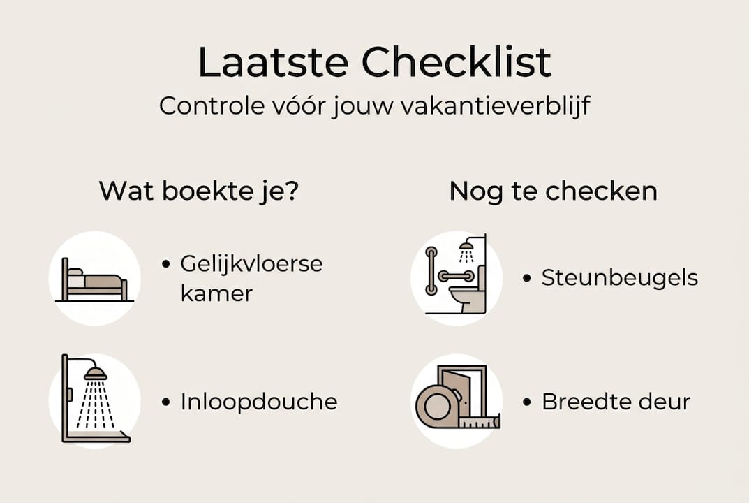 Belangrijkste punten voor een seniorvriendelijke checklist in beeld gebracht
