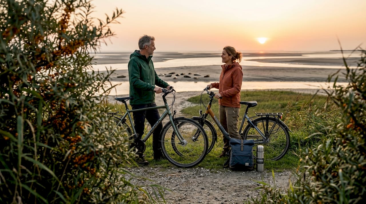 Met de fiets langs het wad op zoek naar zeehonden