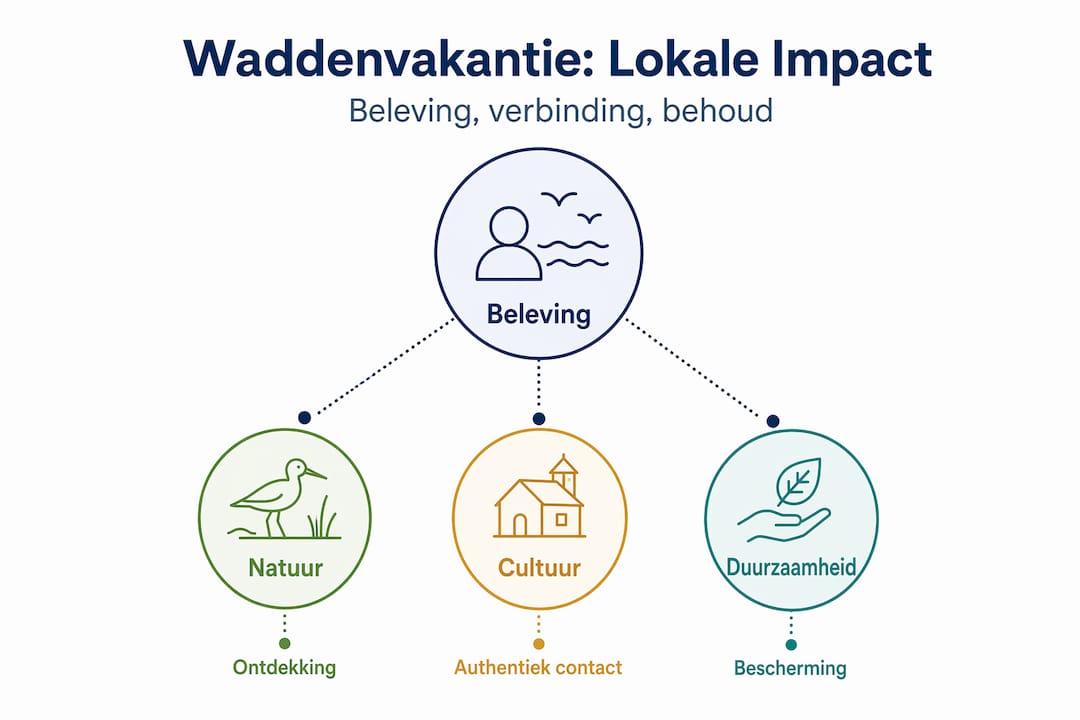 Infographic over hoe lokale initiatieven het Waddengebied beïnvloeden