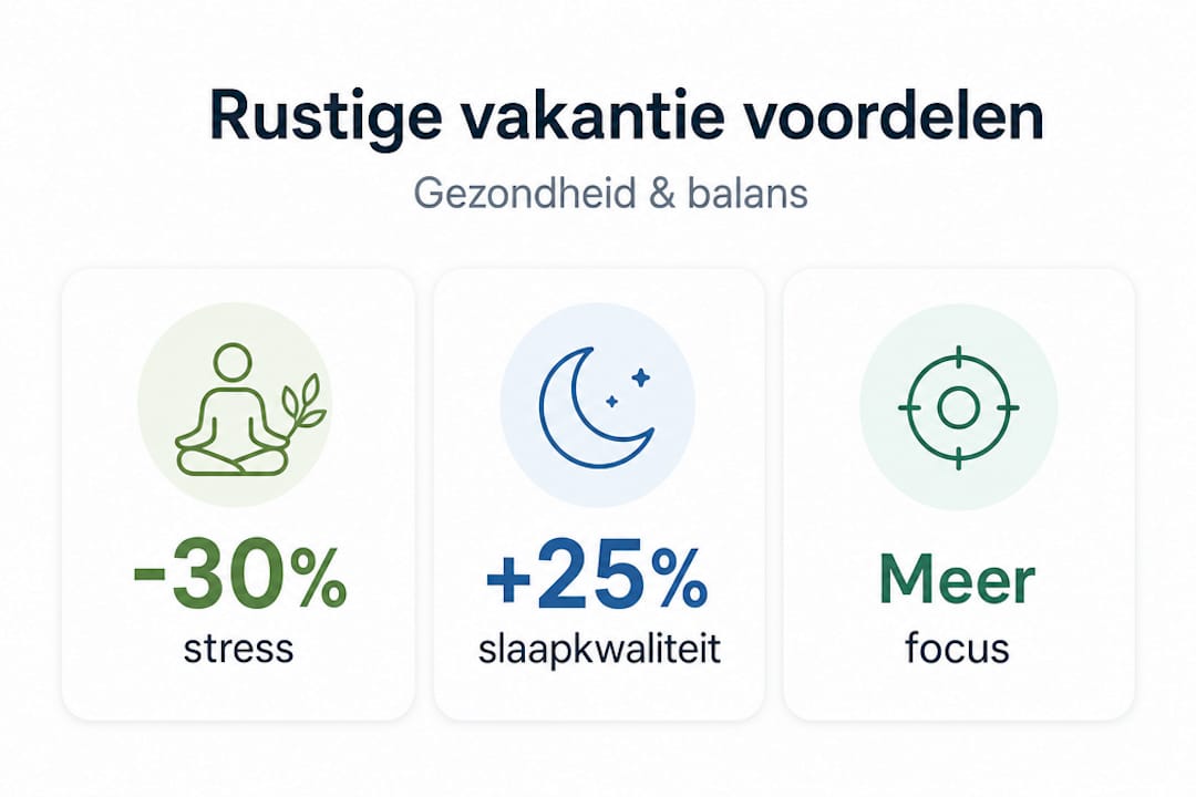 Infographic: Waarom een ontspannen vakantie zo goed is voor je gezondheid
