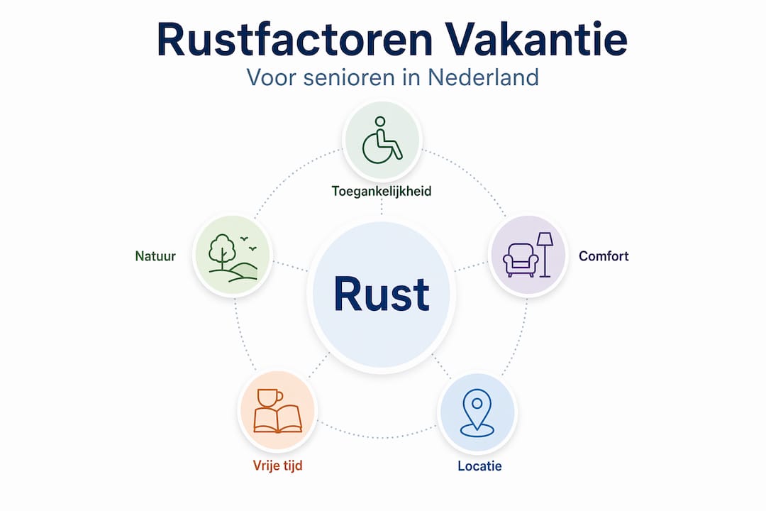 Infographic: factoren die zorgen voor een ontspannen vakantie voor senioren
